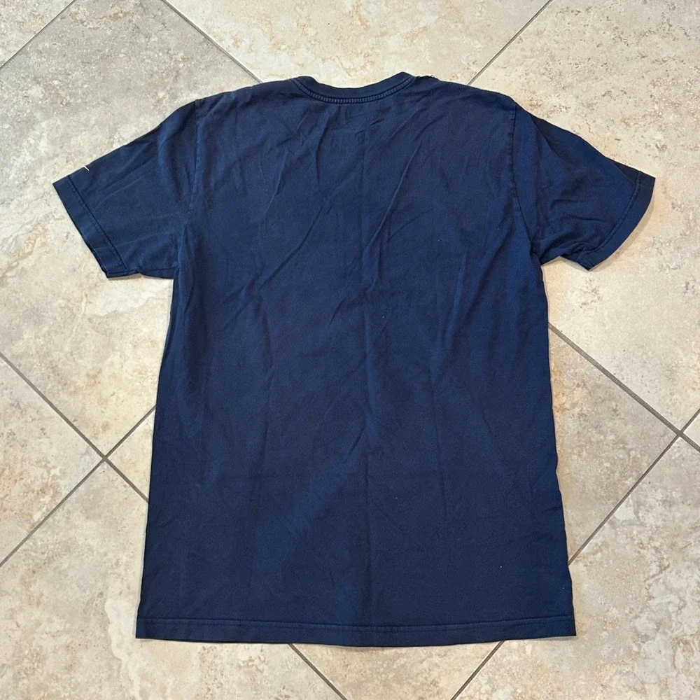 Nike Athletic Dept T Shirt Mens M Navy Blue Just Do It Swoosh Short Sleeve Tee